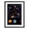 Stupell Industries Educational Astronomy Alphabet Framed Print Under Glass, design by Ali Chris